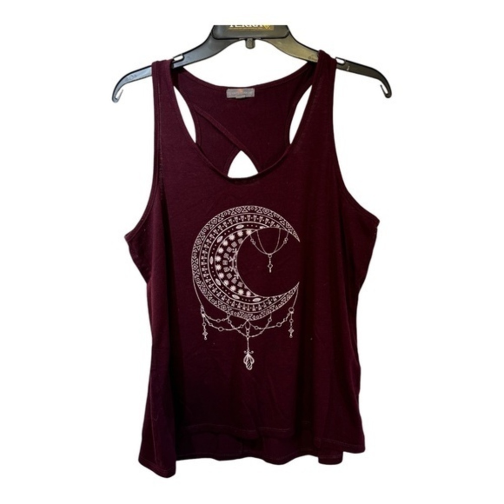 Warehouse One Womens Burgundy Tank Top Dream Catcher Size M